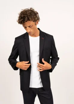 Blazer en drap de laine St Benoit