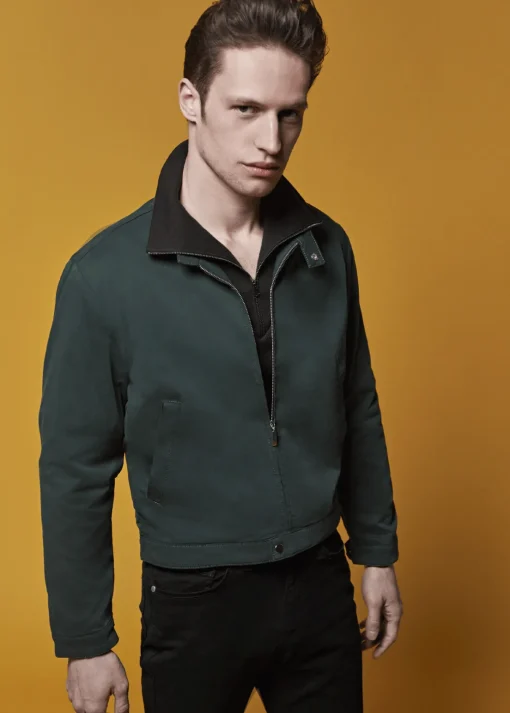 Blouson court en coton Boyfriend