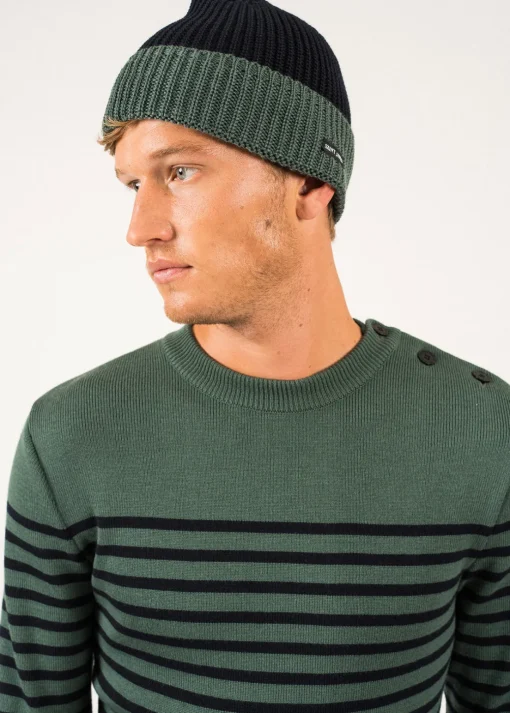Bonnet en laine bicolore Canot