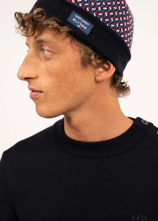 Bonnet jacquard en laine