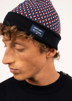 Bonnet jacquard en laine