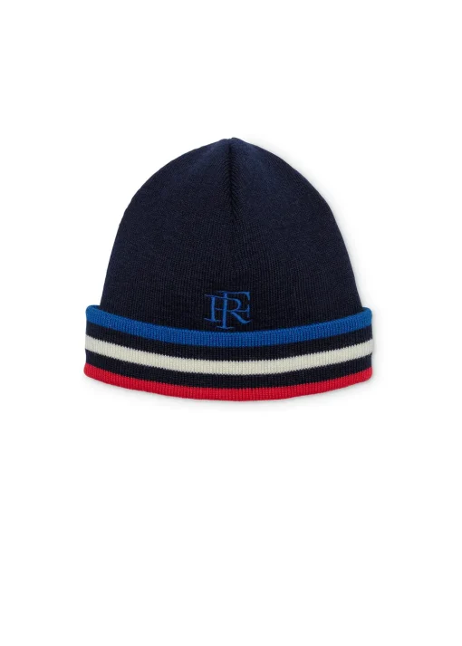 Bonnet tricolore en laine