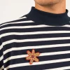 Broche brodée Etoile de mer
