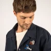 Broche brodée Hermite