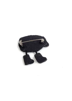 Broche brodée Mouton en bottes