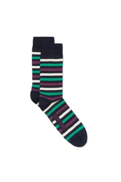 Chaussettes rayées multicolores