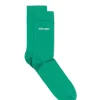Chaussettes unies brodées 'Saint James'