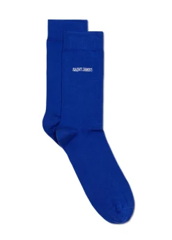 Chaussettes unies brodées 'Saint James'