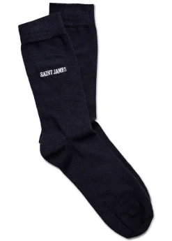 Chaussettes unies brodées 'Saint James'