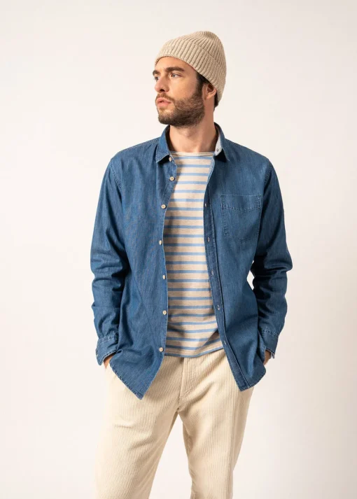 Chemise en denim léger Ayden