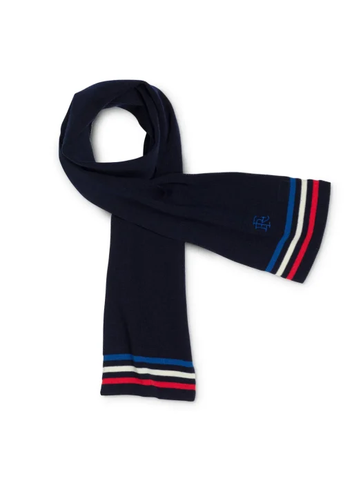 Echarpe tricolore en laine