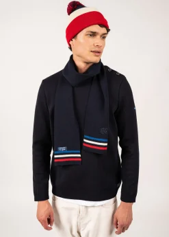 Echarpe tricolore en laine
