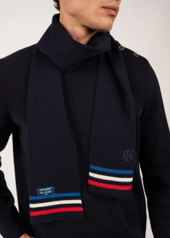 Echarpe tricolore en laine