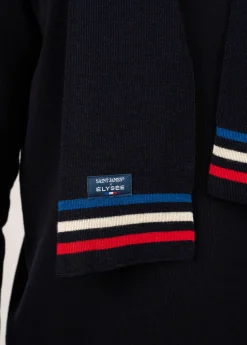 Echarpe tricolore en laine
