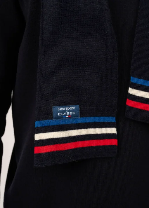Echarpe tricolore en laine