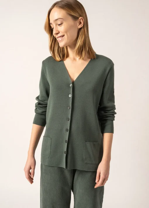 Gilet col V Blainville boutonné