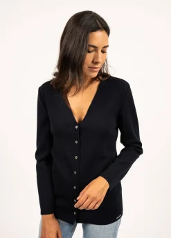 Gilet col V Blainville boutonné