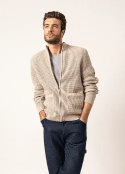 Gilet en laine et coton Koniz