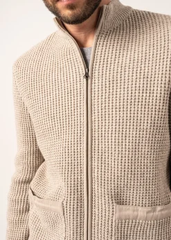 Gilet en laine et coton Koniz