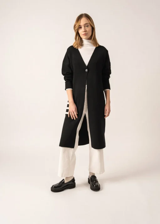 Gilet long en laine Cirrus
