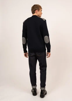 Gilet zippé en laine et drap de laine Serac Arpin