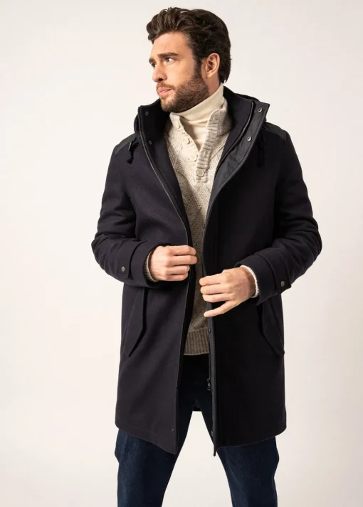 Manteau long en laine St Sydney