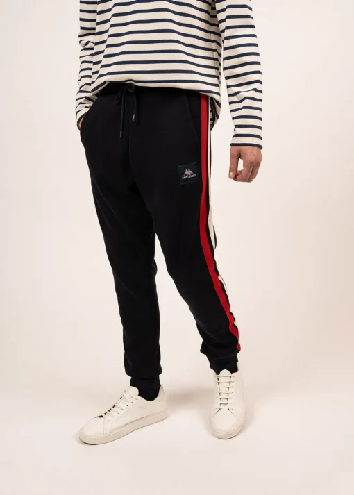 Pantalon en laine à bandes contrastées Vikings