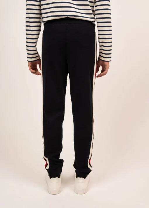 Pantalon en laine à bandes contrastées Vikings