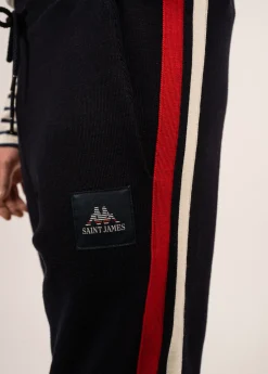 Pantalon en laine à bandes contrastées Vikings