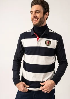 Polo rayé style rugby Pierrot