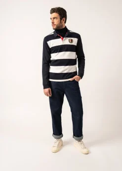Polo rayé style rugby Pierrot