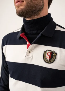 Polo rayé style rugby Pierrot