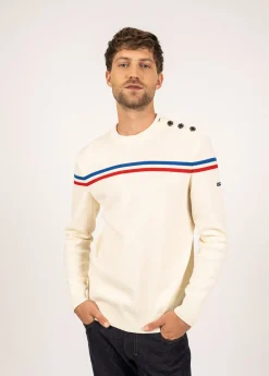 Pull à rayures placées Élysée