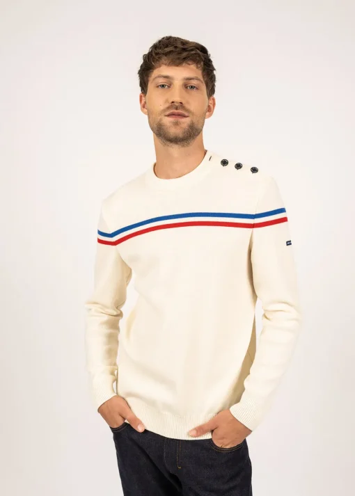 Pull à rayures placées Élysée