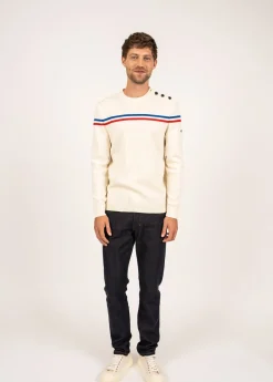 Pull à rayures placées Élysée