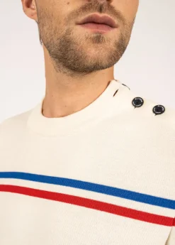 Pull à rayures placées Élysée