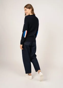 Pull Brégançon Élysée à coudières contrastées