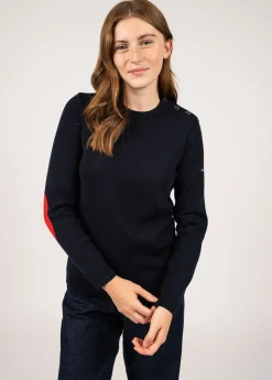 Pull Brégançon Élysée à coudières contrastées