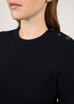 Pull Brégançon Élysée à coudières contrastées