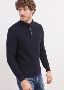 Pull col montant boutonné Bourboule