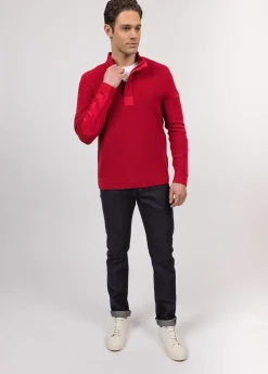 Pull col montant zippé Loup de mer
