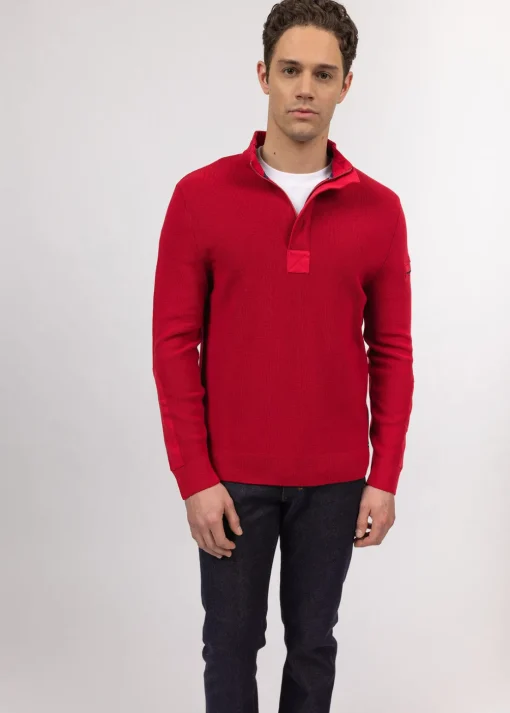Pull col montant zippé Loup de mer