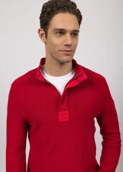 Pull col montant zippé Loup de mer