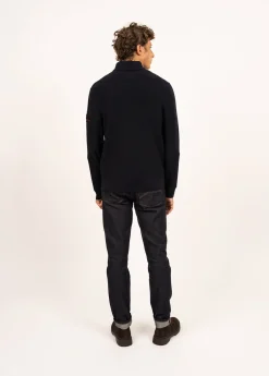 Pull col montant zippé Loup de mer