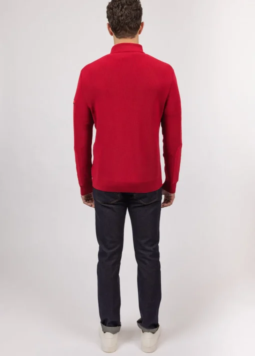 Pull col montant zippé Loup de mer
