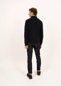 Pull col montant zippé Loup de mer