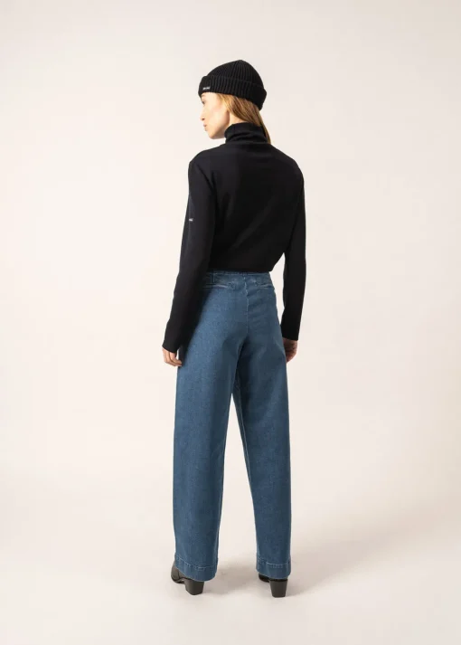 Pull col roulé Houat