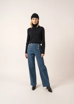 Pull col roulé Houat