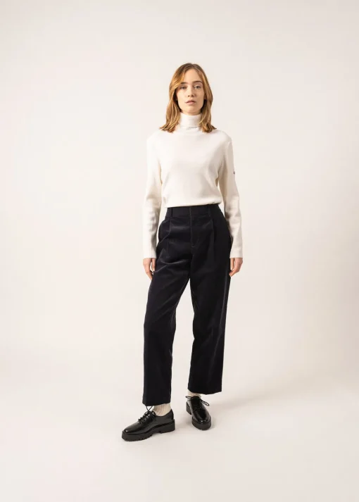 Pull col roulé Houat