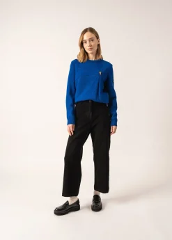 Pull en laine à broche Phare